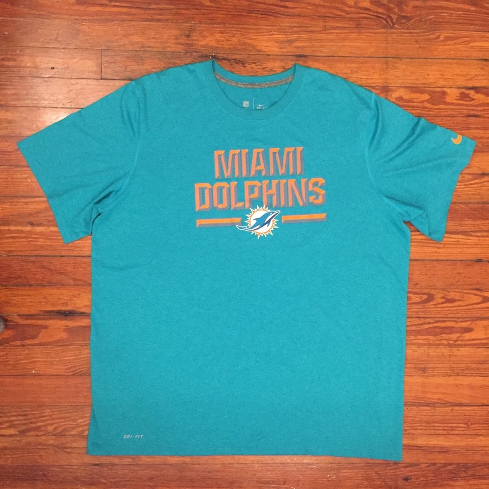 NWOT NIKE Miami Dolphins Dri-Fit T-shirt - Picture 2 of 6